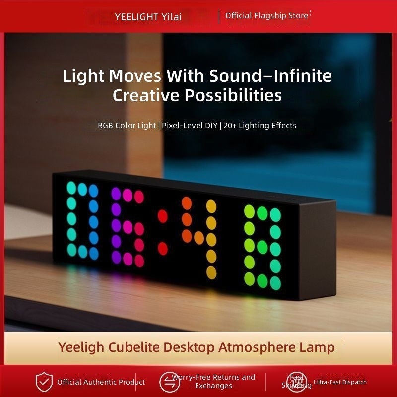 Yeelight 【Yeelight】Yeelight Gaming Atmosphere Light Birthday Gift Colorful Sound Pickup Light Voice Control Rhythm Light Desktop Atmosphere Light - Image 3