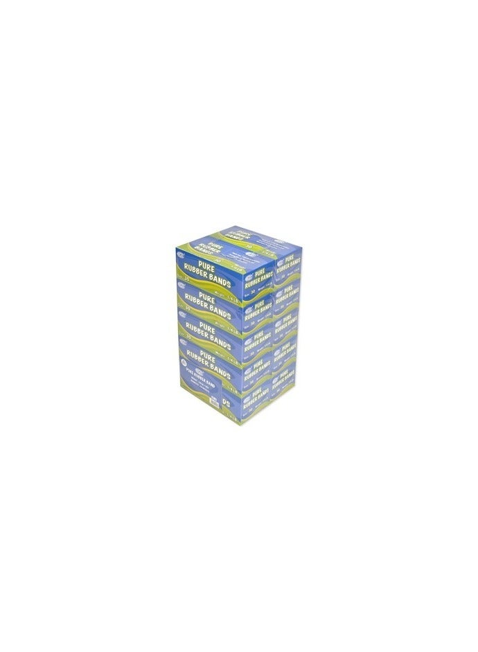 FIS 10 Boxes FIS Pure Rubber Bands, Size 30 Yellow - FSRB30 - Image 1