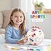 EVERICH TOY Paint Your Own Soccer Ball with Markers Toddler Arts and Crafts Kits Soccer Gifts for Girls Boys Size 3 Unicorn Toys Coloring Soccer Ball Easter Basket Stuffers Gifts for Kids 3 4 5 68 - Image 4