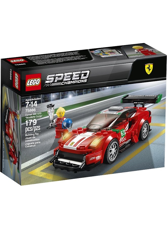 LEGO - LEGO Speed Champions Ferrari 488 GT3 “Scuderia Corsa” 75886 Building Kit (179 Piece) - Image 1