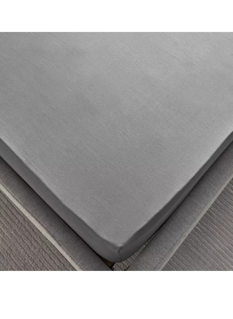Home Box Essential Cotton Twin Fitted Sheet - 120x200+36 cm  - Image 4