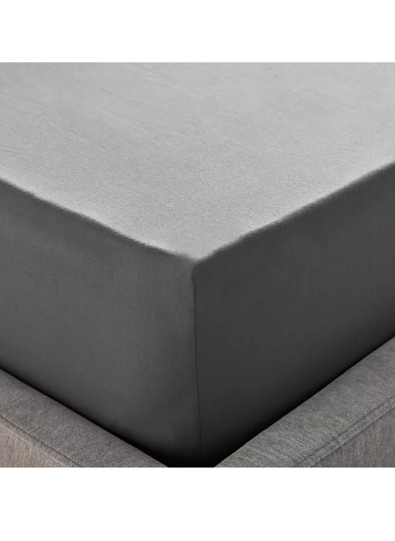 Home Box Essential Cotton Twin Fitted Sheet - 120x200+36 cm  - Image 5