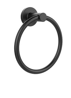 Captaintech Towel Holder for Bathroom Wall Matte Black Towel Ring 304 Stainless Steel Hand Towel Holder Heavy Duty Towel Hanger  - Image 1