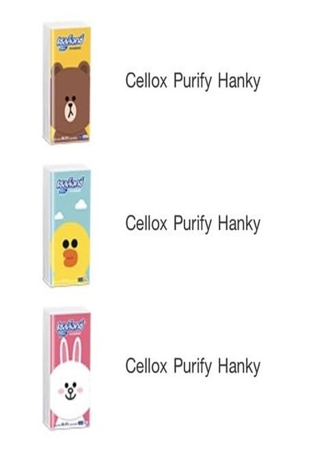 VIRAVIN HOUSEWARE Cellox Purify Line Friends Edition Facial Tissue, 2-Ply, 10 Sheets, Pack of 6 - Image 4