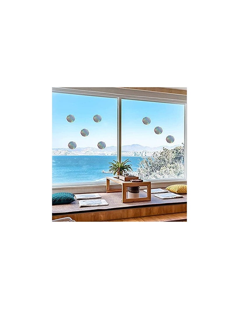 40 Pieces Bird Collision Stickers for Window,Anti-Collision Alert Stickers Alert Window Clings Prevent Birds from Hitting Windows - Image 3