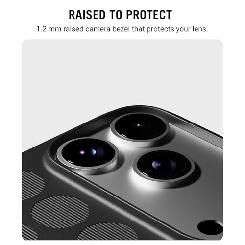 DailyObjects iPhone 17 Pro Stack Signature Magnetic Case Cover | Compatible with Magsafe | Camera & Body Protection | Shock/Scratch Proof| Dual Hybrid Protection | Wireless Charging - Carbon Black - Image 3