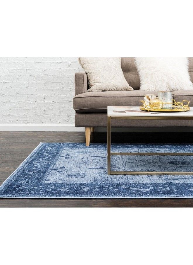 سجادة La Jolla Collection Farmhouse Contemporary Botanical Traditional Vintage Area Rug مقاس 3 أقدام و3 بوصات × 5 أقدام و3 بوصات باللون الأزرق الداكن - pzsku/ZACA4B950F659866896A5Z/45/_/1693486281/467a9780-2190-46e6-9930-d450c93efb33