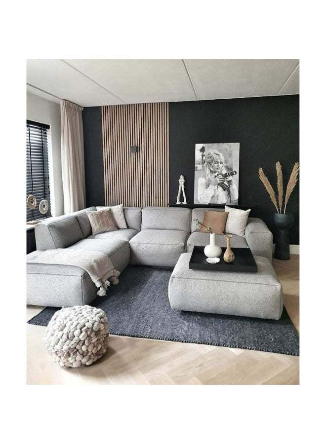 Al Home 4 Seater L-shape Sofa 260x260x85x85 Cm - Grey - Image 1