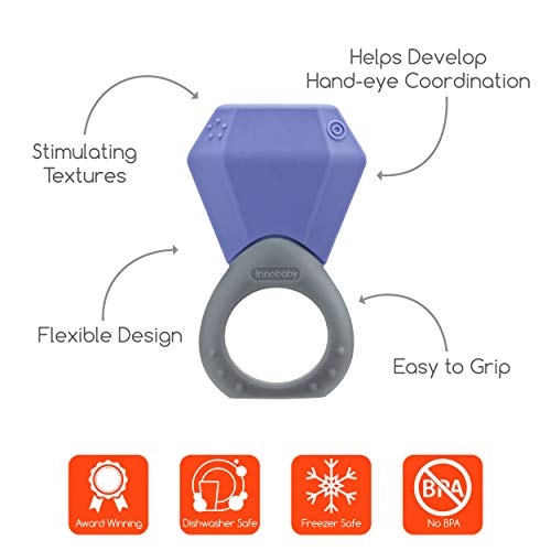 INNOBABY TEETHIN' Smart Birthstone Ring TEETHER - February (Amethyst) - Image 5