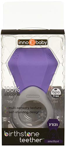 INNOBABY TEETHIN' Smart Birthstone Ring TEETHER - February (Amethyst) - Image 2