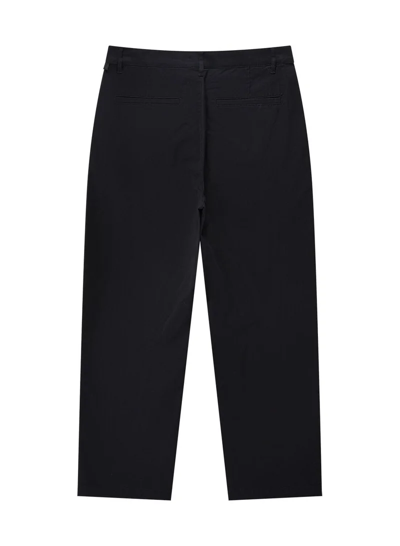 GIORDANO Men’s Relaxed Straight Cotton Stretch Khaki Pants