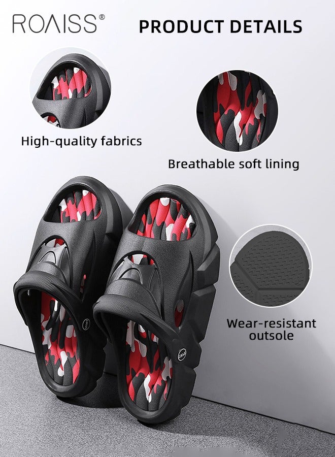 roaiss Men's Summer Shoes Sandals Open Toe Breathable Flip Flops with Fashionable Design, Comfortable and Lightweight Beach Slippers, Perfect for Summer, Beach, Pool and Casual Wear, Durable and Easy to Clean - Image 4