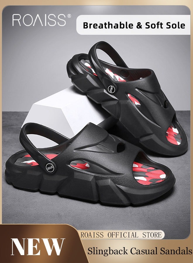 roaiss Men's Summer Shoes Sandals Open Toe Breathable Flip Flops with Fashionable Design, Comfortable and Lightweight Beach Slippers, Perfect for Summer, Beach, Pool and Casual Wear, Durable and Easy to Clean - Image 1