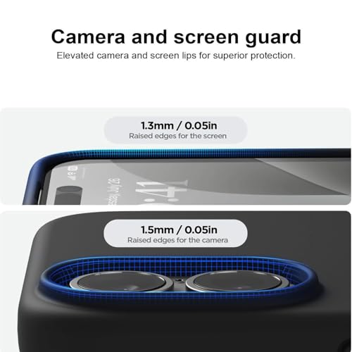 LIRAMARK Liquid Silicone Soft Back Cover Case for iPhone 17 (Black) - Image 3