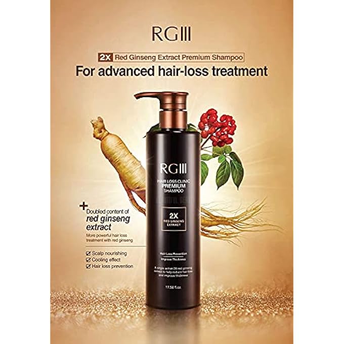 COSMOCOS RGIII RG3 PREMIUM SHAMPOO AND TREATMENT SET 2X RED GINSENG HAIR LOSS PREVENTION - Image 3