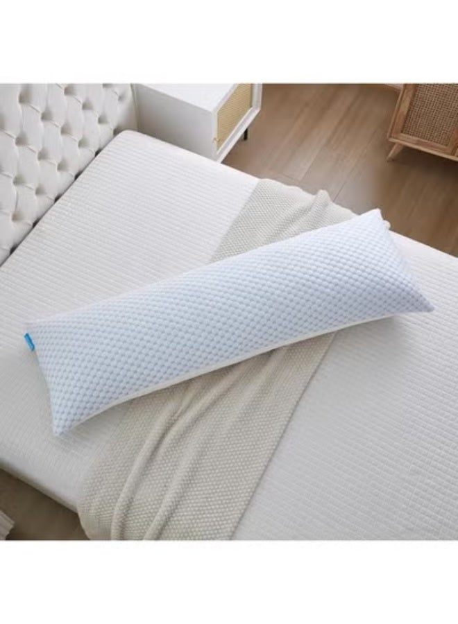 وسادة الجسم الطويلة المبرّدة - حشوة ميموري فوم للنوم - دعم كامل للبالغين والحوامل - نوم هادئ ومريح - Image 1