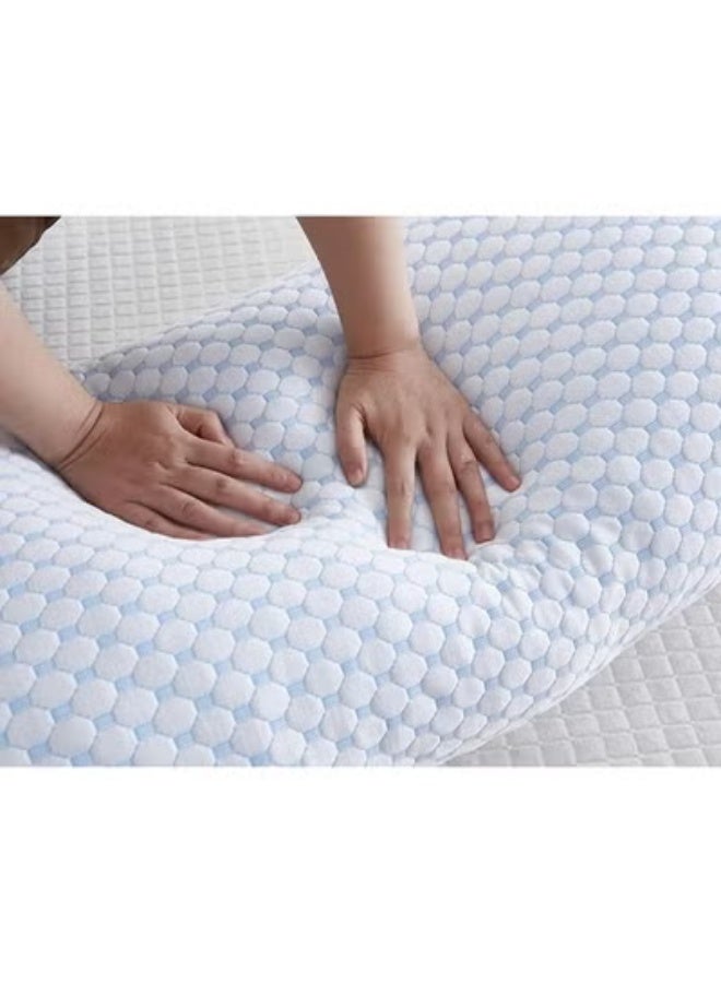 وسادة الجسم الطويلة المبرّدة - حشوة ميموري فوم للنوم - دعم كامل للبالغين والحوامل - نوم هادئ ومريح - Image 5