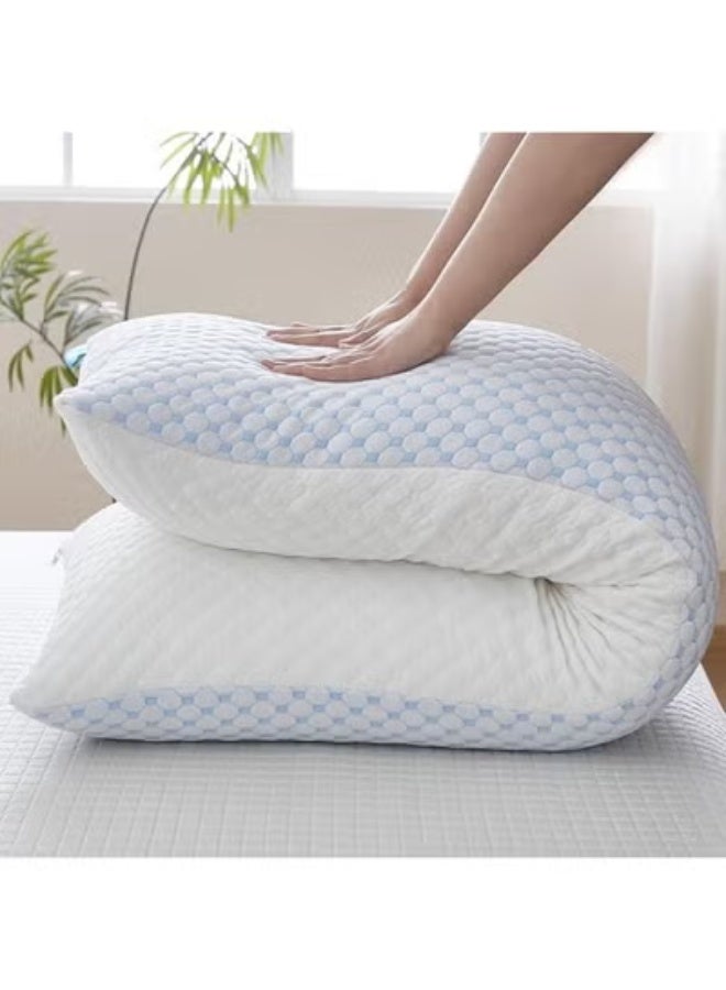 وسادة الجسم الطويلة المبرّدة - حشوة ميموري فوم للنوم - دعم كامل للبالغين والحوامل - نوم هادئ ومريح - Image 3