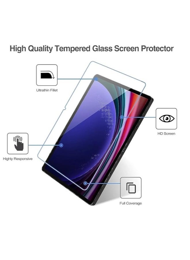 DUSALA Screen protector for Samsung Galaxy Tab S9 11 inch 2023 Edge to Edge Full Screen Coverage Anti Scratch Tempered Glass - Image 3