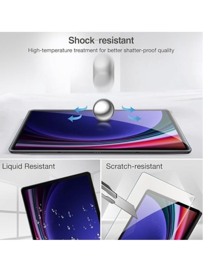 DUSALA Screen protector for Samsung Galaxy Tab S9 11 inch 2023 Edge to Edge Full Screen Coverage Anti Scratch Tempered Glass - Image 4