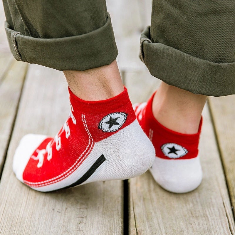 2025 Zhuji Couple Socks Short Cotton Socks Breathable Sweat-Absorbent Canvas Shoes For Men And Women Same Style Ins Trendy Boat - Image 4