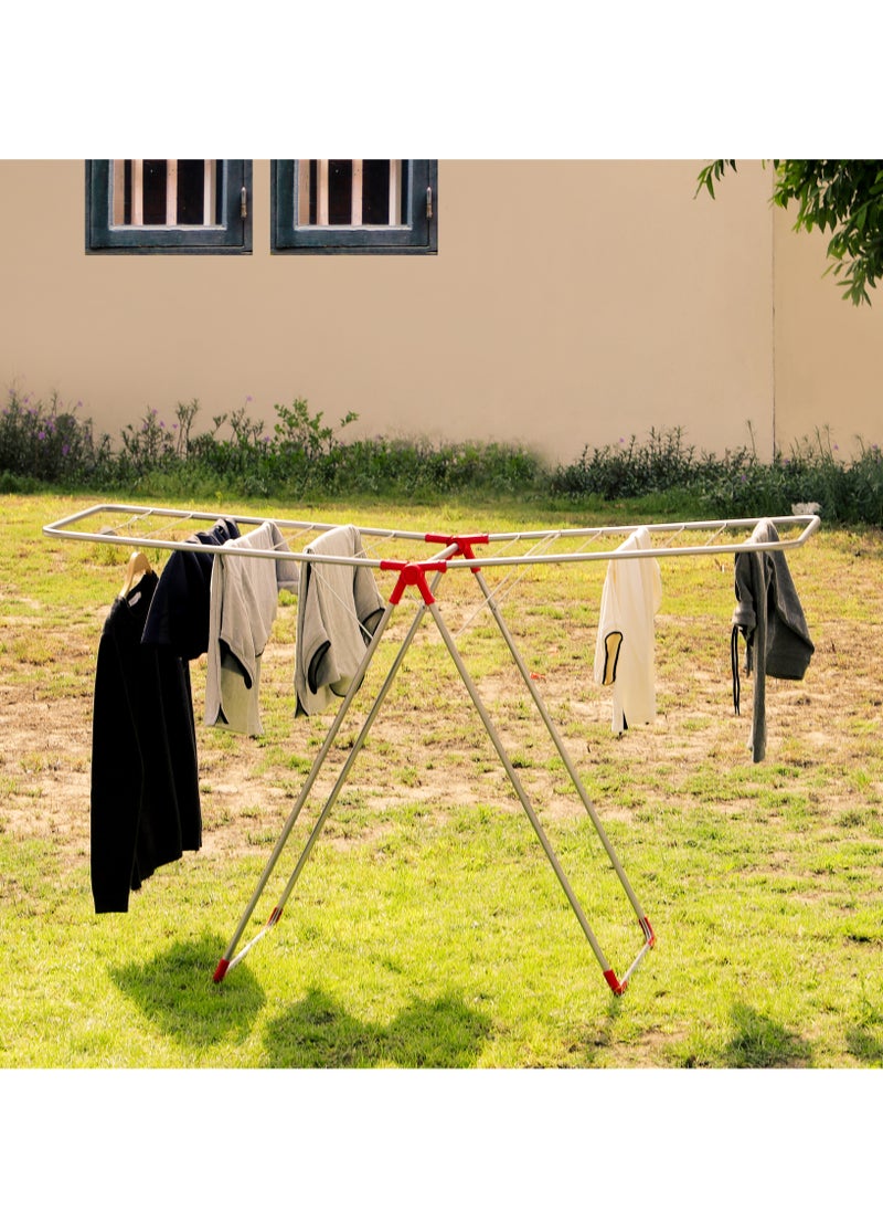 DELCASA DelCasa SELTOS Cloth Dry Stand, DC1978 - Easy Folding Sturdy, Sleek & Heavy Storage, Hang Your Clothes Freely or With Hangers  - Image 3