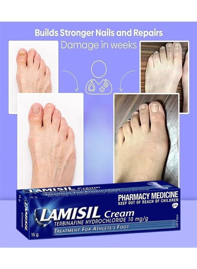 لاميسيل كريم القدم الرياضي ، مضاد للحكة ، مزيل الروائح الكريهة كريم القدم الرياضي - Image 2