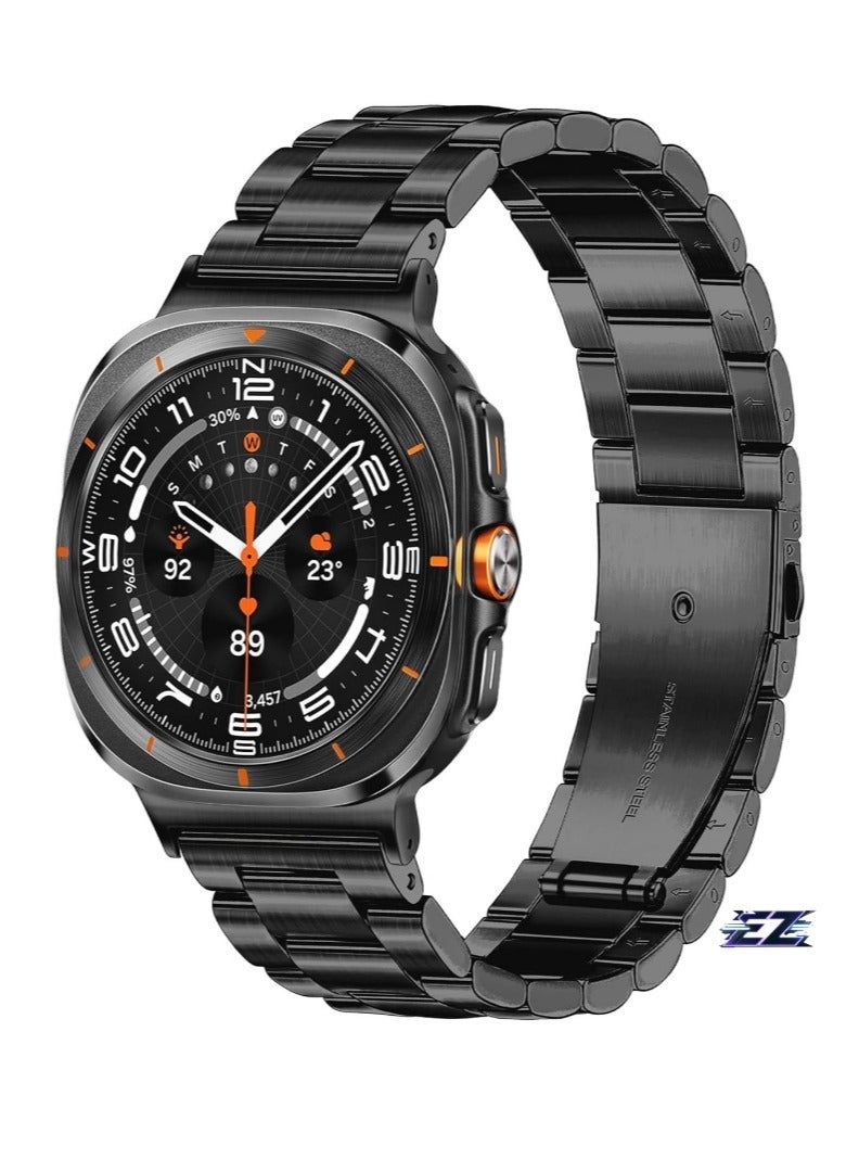 Gravity Samsung Galaxy Watch Ultra 47mm Band for Men Women, Solid Business Stainless Steel Metal Bands for Samsung Galaxy Watch Ultra 47mm - Image 1