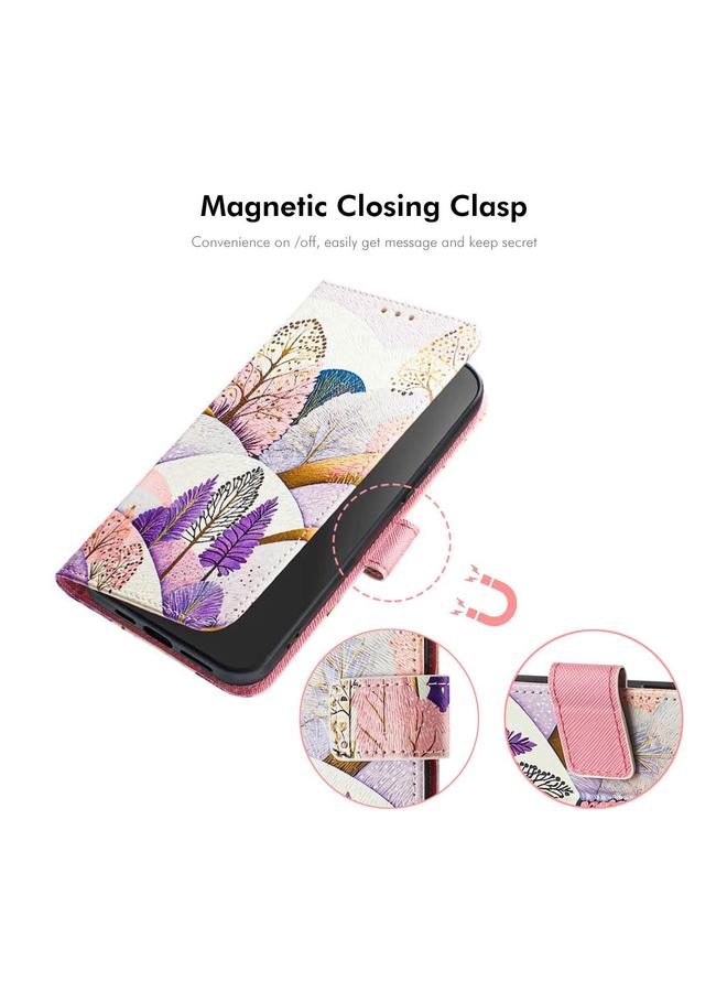 إنكاي جراب لهاتف Samsung Galaxy A56 5G مصنوع من الجلد المطلي مع فتحات للبطاقات وحامل - Image 3