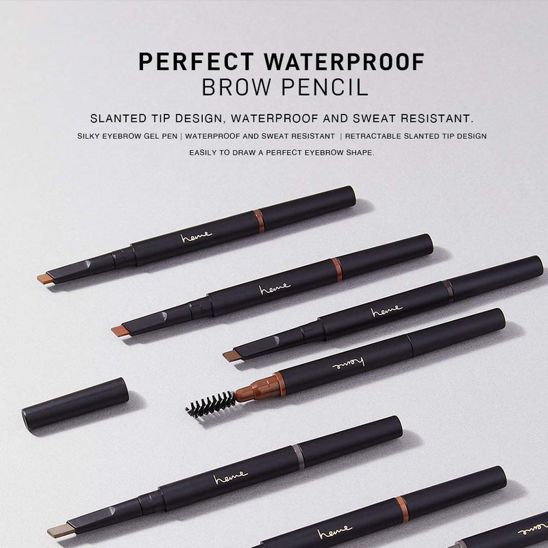 heme Perfect Waterproof Brow Pencil - Walnut Brown 0.02 oz - Image 4