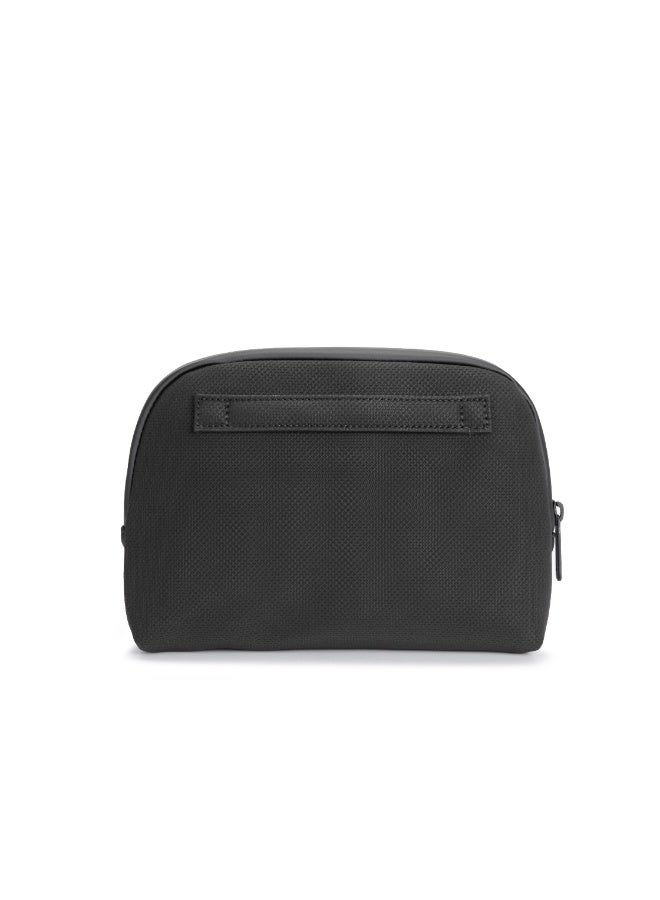 porodo Geneva 1L Tech Accessory Pouch with Cable Organizer & Easy Carry Handle / Water Resistant / Spacious Compartment / Durable Material - Black  - Image 4