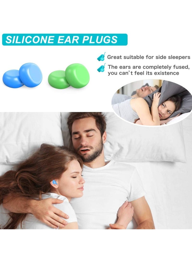 Generic Silicone Ear Plugs - Reusable Noise Cancelling Earplugs for Sleeping, Swimming, Travel & Snoring - Moldable Soft Ear Protection (16 Pairs)  - Image 3