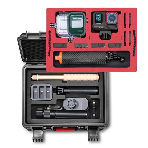 STARTRC VCR Hard Case for Insta360 ACE Pro 2, Double Layers IP67 Waterproof Shockproof Large Capacity Carrying Compatible for Insta 360 ACE Pro 2 Dive Case Accessories, Elegant Black - Image 1