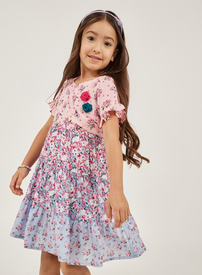 Styli Floral Tiered Dress  - Image 2