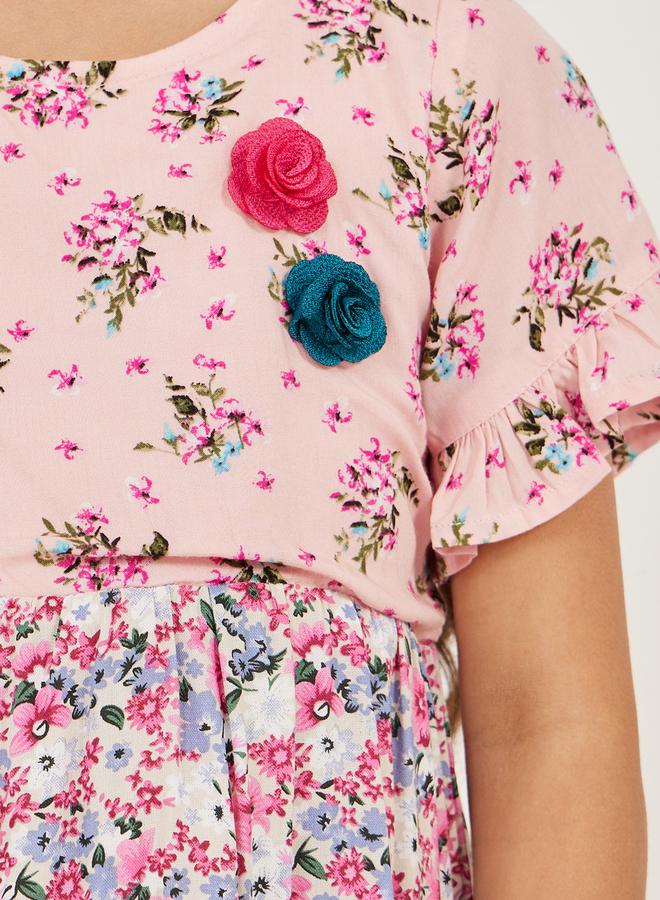 Styli Floral Tiered Dress  - Image 3