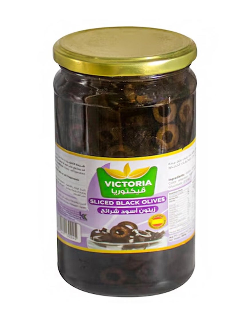 Victoria Victoria Sliced black Olive, 660G 