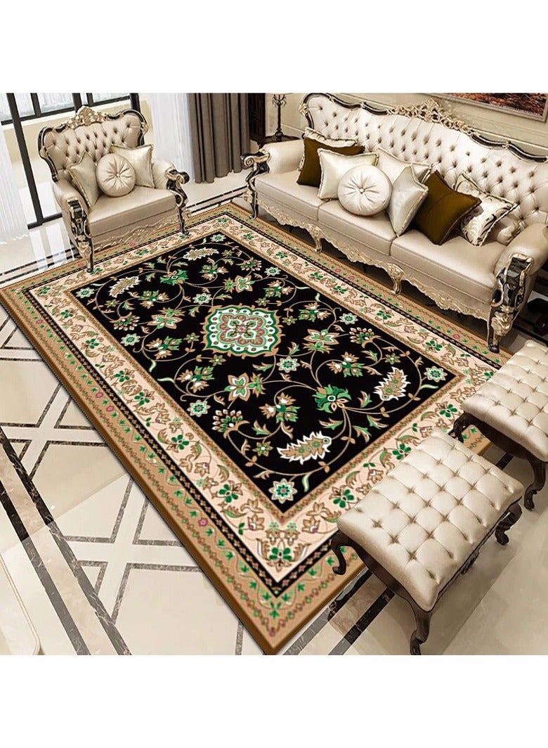 Loquat سجادة مستطيلة حديثة من ألياف البوليستر على الطراز الأوروبي - Image 1