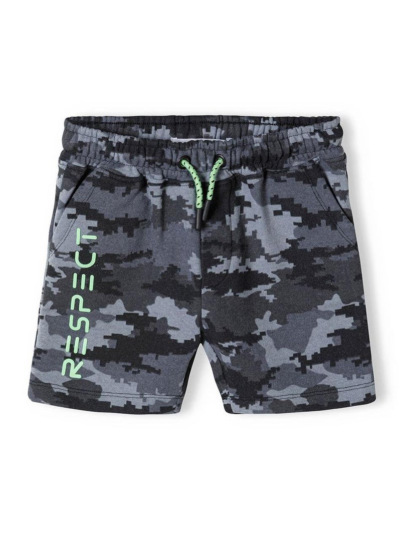 MINOTI Boys printed camo shorts black - Image 2