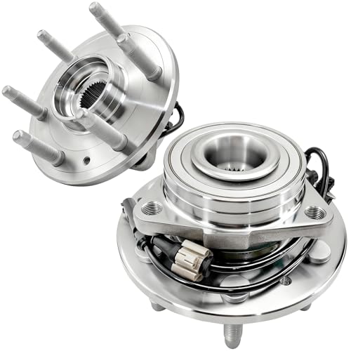 Aspligo 2Pcs 515096 Front Wheel Bearing Hub Assembly Fit for Chevy Avalanche Silverado Suburban 1500 Tahoe, for Cadillac Escalade ESV EST 2007-2014, for GMC Sierra 1500 Yukon 2007-2010 - Image 1