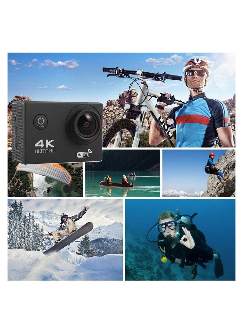 Generic - Action Camera 2.0 Waterproof DVR Sport Camera Wifi Remote Control Action Cam 720PHD Loop Recording Video Camcorder - Image 1