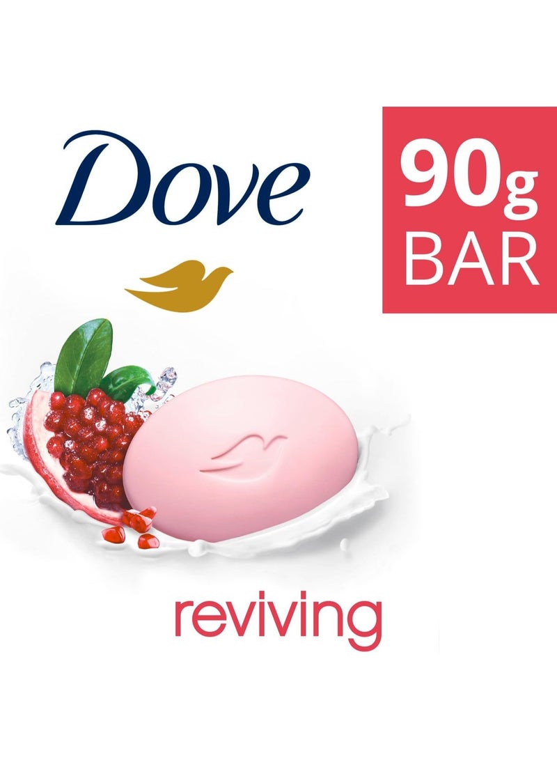 دوف صابون المنعش مع كريم الترطيب بالرمان و لويزه الليمون 90 جرام - Image 1