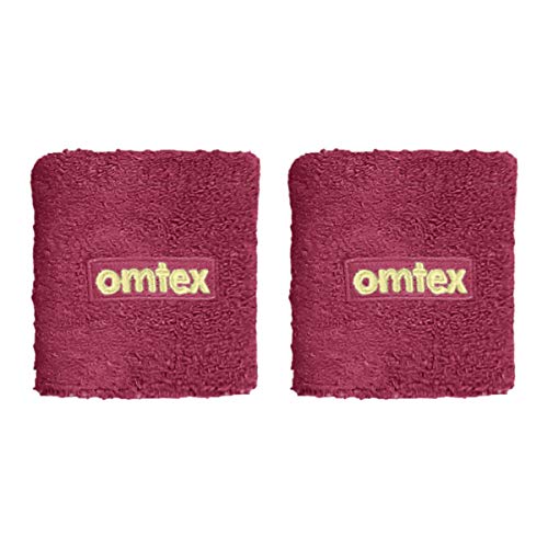 Omtex Wrist Band 3 inches - Maroon Pack of 2 - Image 1