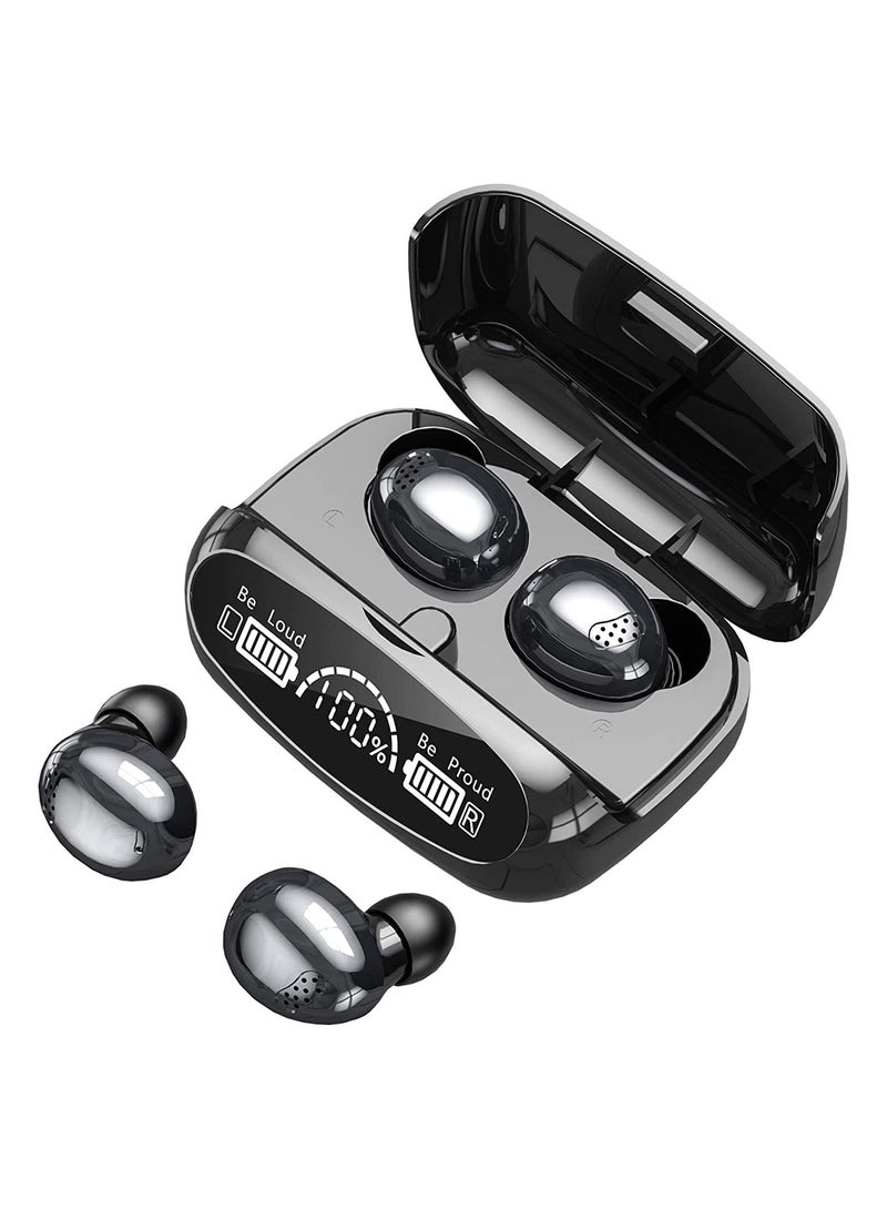 NIBEMINENT Bluetooth Earphones 5.1 Wireless Bluetooth Ear Buds HIFI Surround Sound Free Switching Between Single and Double Ears Sport Earbuds Level 7 Waterproof Best Noise Cancelling Earbuds  - Image 2