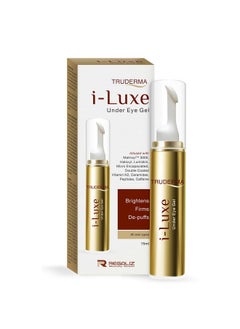 Truderma Iluxe Under Eye Gel Reduces Dark Circles Puffiness Crow'S Feet & Fine Lines Hydrating & Antiaging Formula 15Ml