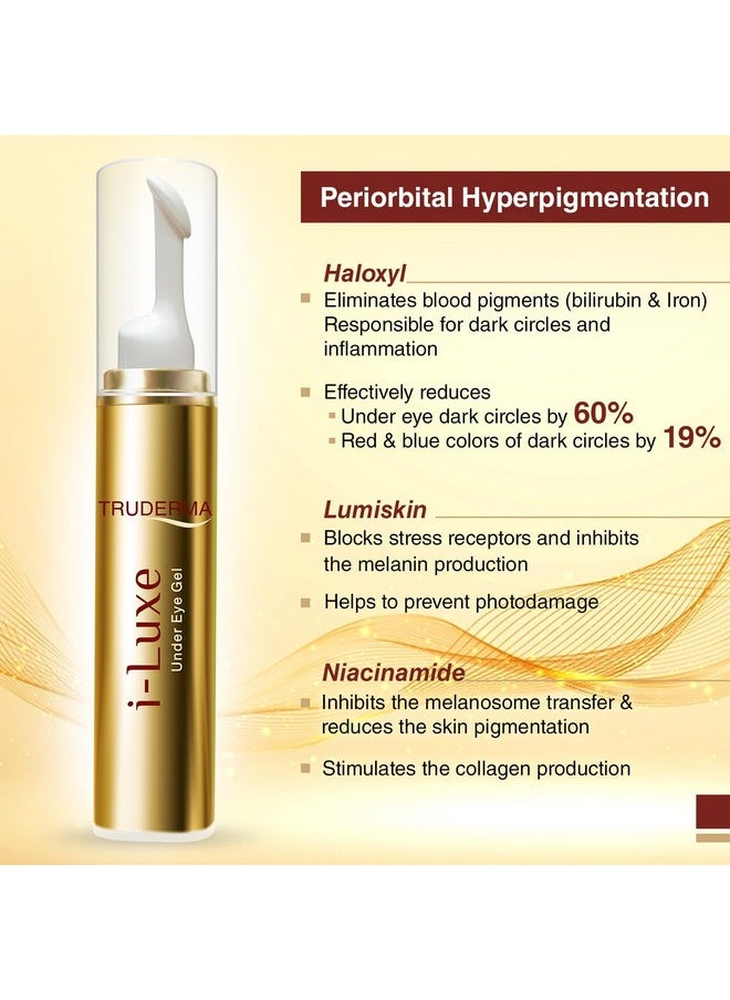 Regaliz - Truderma Iluxe Under Eye Gel Reduces Dark Circles Puffiness Crow'S Feet & Fine Lines Hydrating & Antiaging Formula 15Ml - Image 1