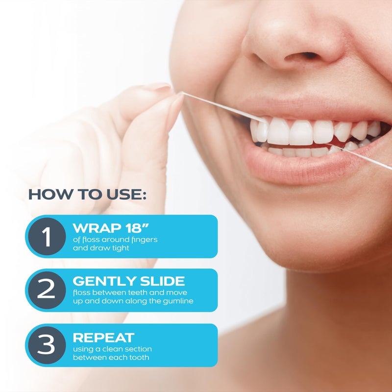 DrTung's Smart Floss - Natural, PTFE & PFAS Free Floss, Gentle on Gums, Expands & Stretches, BPA Free Floss - Natural Dental Floss Cardamom Flavor (Pack of 2) - Image 5