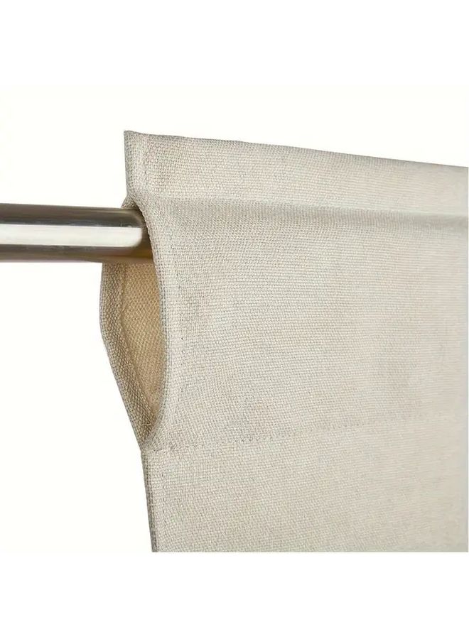 Brown Farmhouse Valance Lined Rod Pocket Cafe Curtain For Kitchen Bedroom Living Room - Image 4