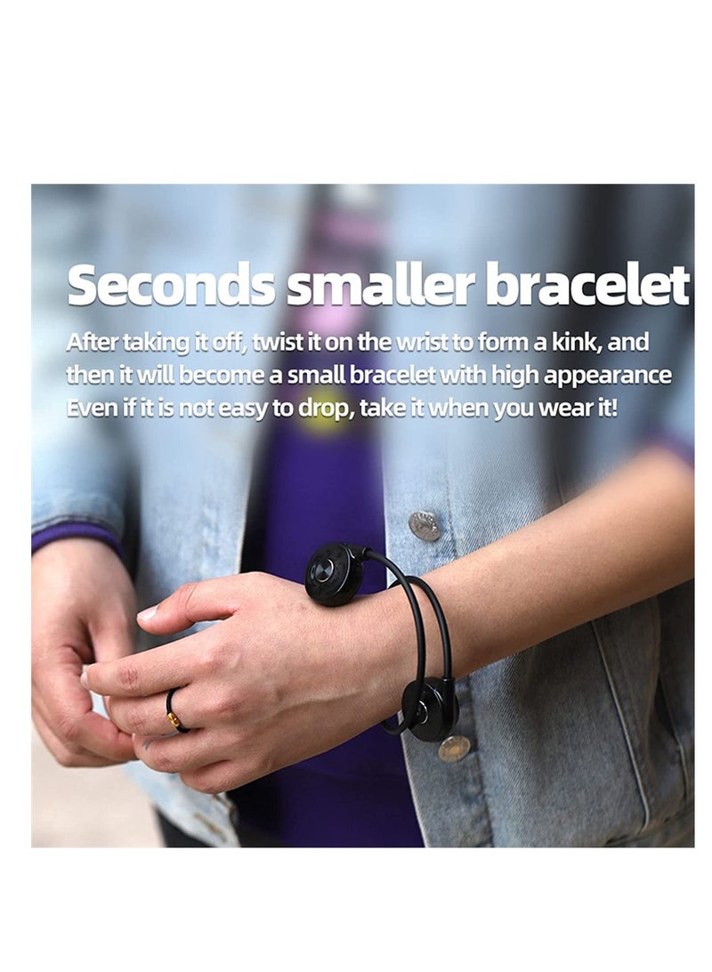 KASTWAVE Bone Conduction Headphones, Open Ear Waterproof Bluetooth Bone Conduction Earbuds, Ear Painless Long Battery Life for Sports, Working, Driving, White - Image 4