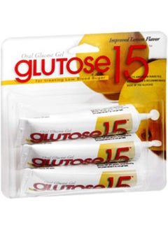 PERRIGO Glutose Oral Glucose Gel (Lemon Flavor, 15G, 3 Ea) 