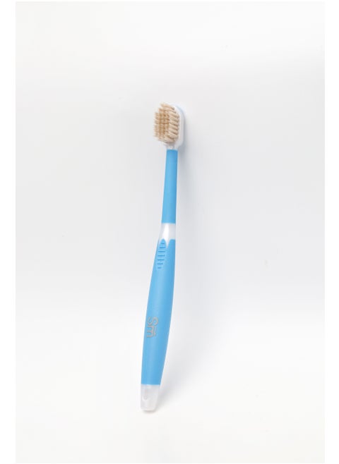 fancy Smart Miswak Brush with Flexible Rubber Handle, Comes in Blue with White